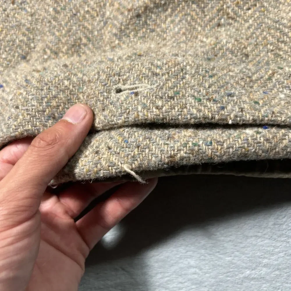 Polo Ralph Lauren 100% Wool Pillow Cover Only 26x26 Herringbone Bedford Hunt